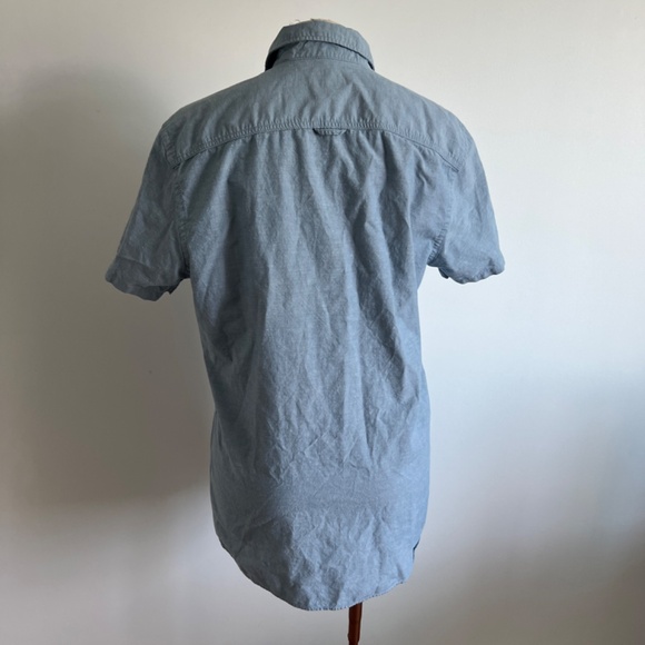 Jack&Jones - Blue Short Sleeves Button Down Shirt - Picture 2 of 6